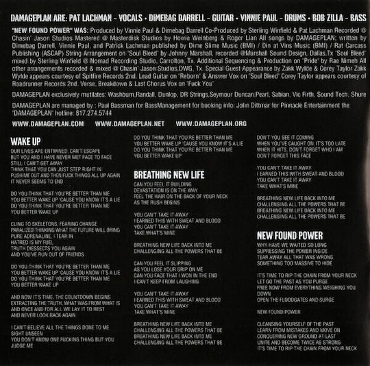 Damageplan - New Found Power CD Μουσικής