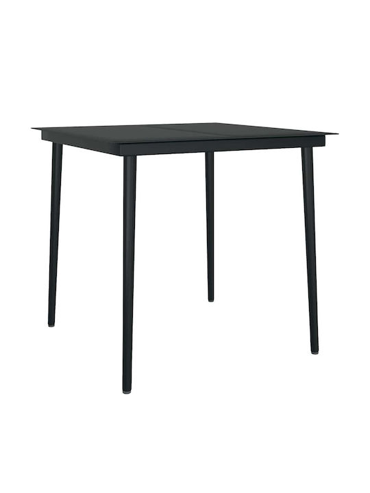 Garten- und Outdoor-Möbelsets Typsatz Speisesaal 3 Stück Schwarz mit Kissen