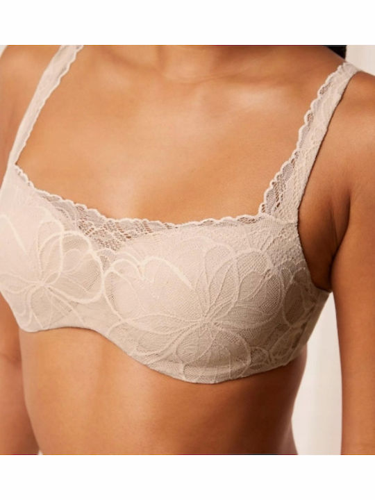 Body Make Up Balconette Balconette Bra with Light Padding Underwire Beige