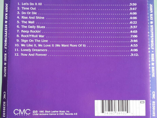John Kay & Steppenwolf Rise & Shine CD Μουσικής