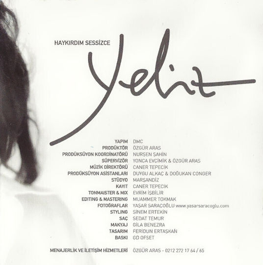 Yeliz Haykırdım Sessizce CD Μουσικής