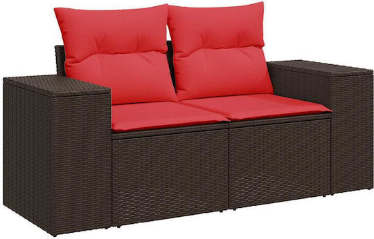 Garten- und Outdoor-Möbelsets 6 Stück Braun mit Kissen