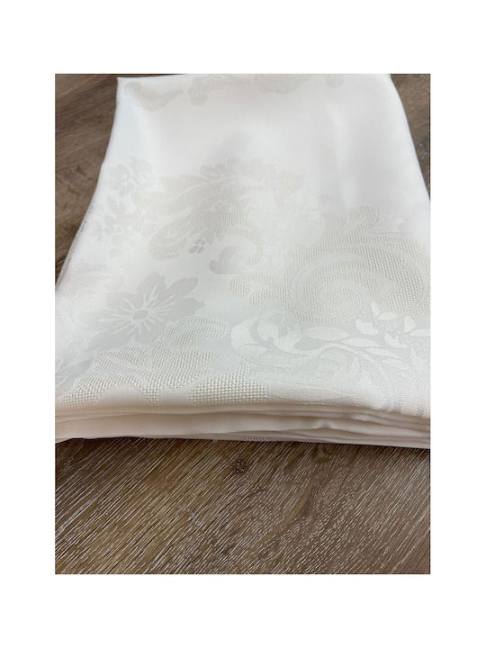 SteweHome SteweHome Beiges Tischtuch Mit Spitze 160x220cm