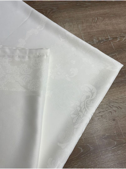 SteweHome Tablecloth With Lace Beige 160x220cm