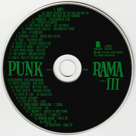 Various - Punk-o-rama Iii CD Μουσικής