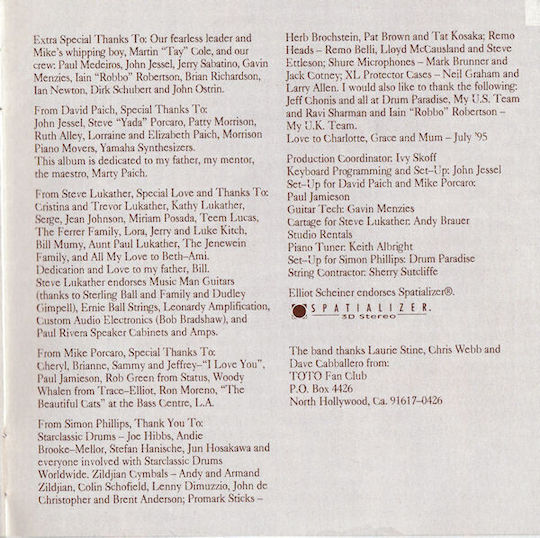 Toto Tambu CD Μουσικής