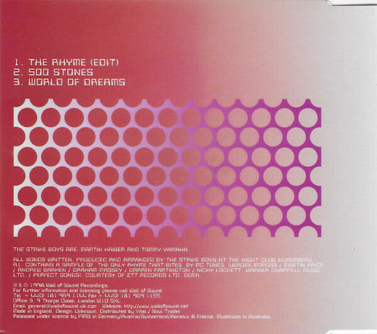 The Strike Boys - The Rhyme CD Μουσικής