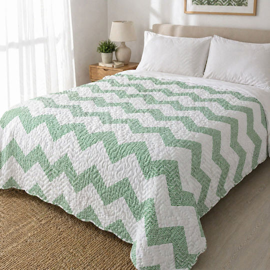 Kotonia Home Κουβερλί Ημίδιπλο Sage Green 180x230cm