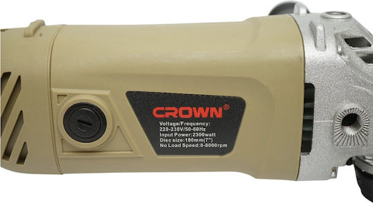 Crown Τροχός 180mm Ρεύματος 2300W με Ρύθμιση Στροφών