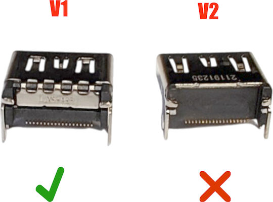 Hdmi Connection Socket Hdmi Socket V1 Port Connector 19-pin Console Sony Playstation 5 Ps5 Cfi-1016a 1016b 1116a 1116b 1216a 1216b 24082036 Code 1-game302