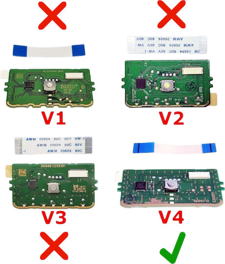 Touchpad Circuit Board Touchpad Ic Board 309000141412r0 V4 Bdm-020 Bdm-030 Sony Playstation 5 Ps5 Gamepad Dualsense Edge Controller Flex Cable 16pin Code 1-game307