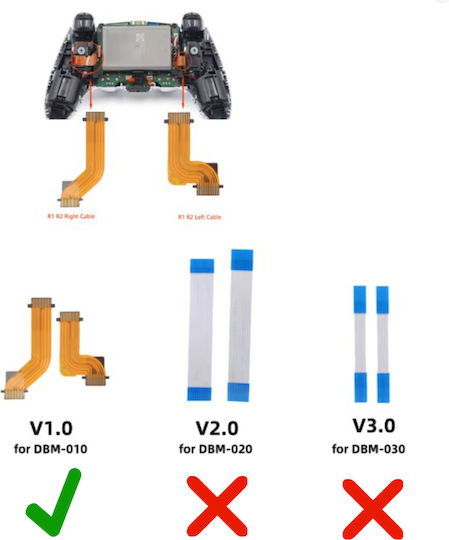 Cablu Ffc Flex Plat Pentru Butoane R1/r2 Conector Placă Pentru Controller Sony Playstation 5 Ps5 Gamepad Dualsense Edge Dbm-010 V1.0 Cod 1-ffc0046