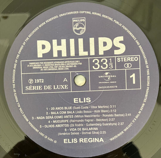 Elis Regina Elis Vinyl