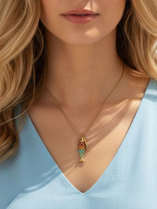 Callajewels Halskette aus Vergoldetem Stahl