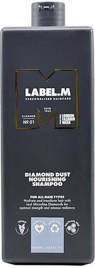 Label.M Diamond Dust Σαμπουάν Αναδόμησης/Θρέψης & Ενυδάτωσης για Όλους τους Τύπους Μαλλιών