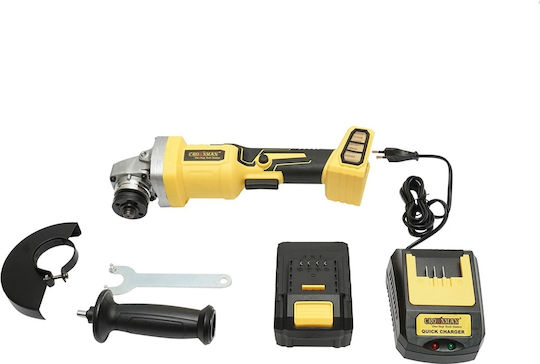 Crownman Τροχός 115mm Μπαταρίας Brushless με Ρύθμιση Στροφών 1x4Ah
