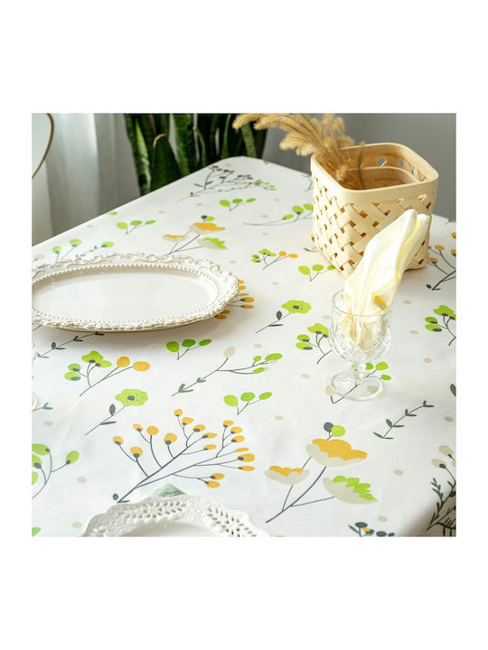 Linen Green Tablecloth 140x260cm
