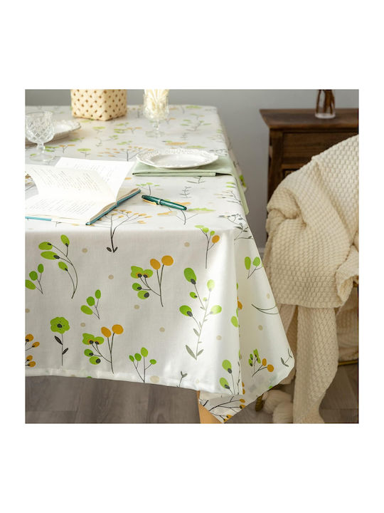 Linen Green Tablecloth 140x260cm