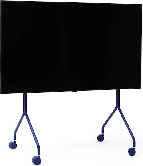 Tv Stand Wheels Pedestal Moon Rollin' Regular 40″-60″ Blue