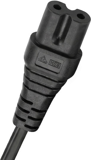 Belkin 2-pin Bipolar C7 Power Cord Figure 8 Cable Length 1.8m Black