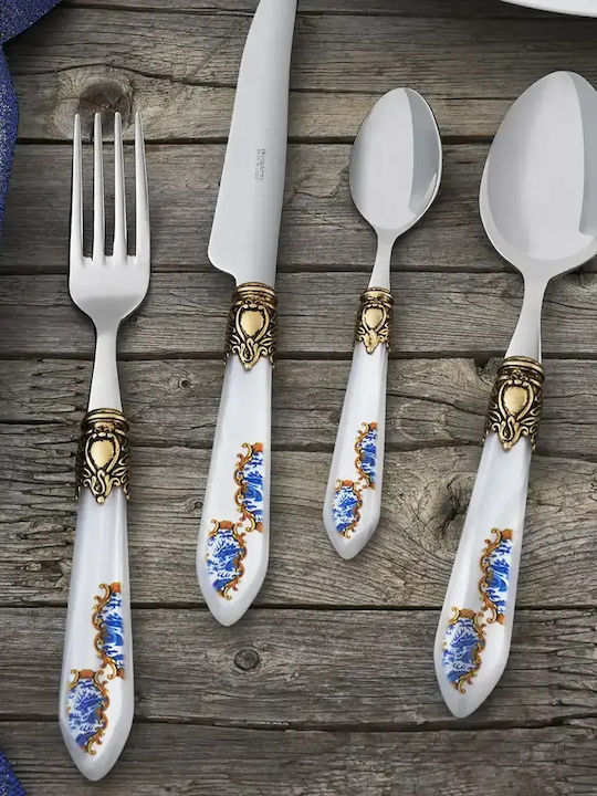 Casa Bugatti Oxford Collection Besteckset Edelstahl Weiß 24 Stück