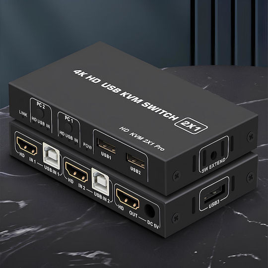 VA-1430295278 KVM & Data Switch with HDMI / USB