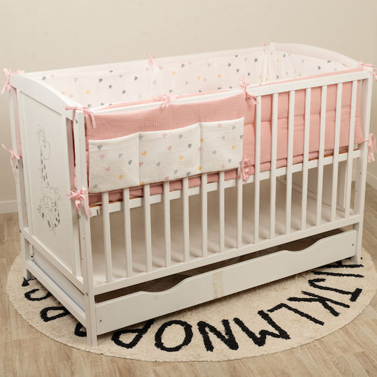 Kidizi Crib Set Color Hearts 6 Pieces