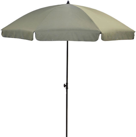 Umbrelă Rotundă Metalică Verde Φ1.85m