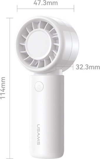 Usams Ανεμιστηράκι Κινητού USB / Ρεύματος Ροζ ICE01FS01