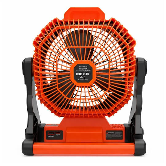 Roza Ventilator für Mobiltelefon USB Elektrisch und Powerbank 15W Orange