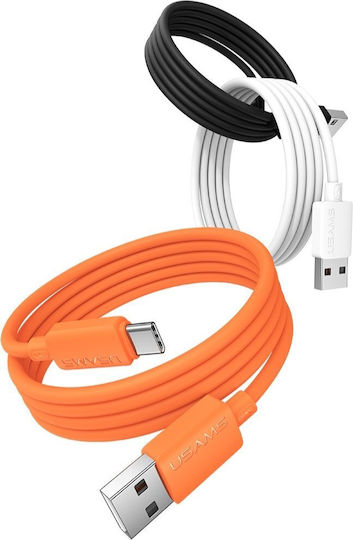 Usams USB 2.0 Kabel USB Typ-C männlich - USB-A 18W Schwarzes 1m SJ786USB01