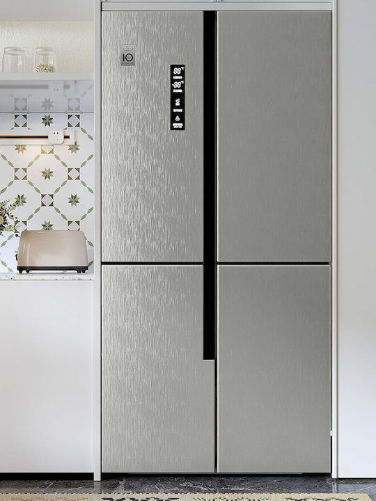 Selbstklebende Vinyl Tapete Silber 800x40cm