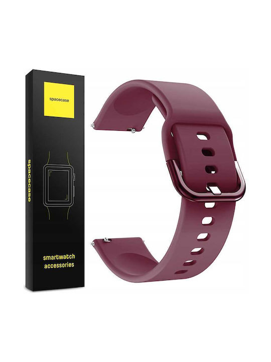 Spacecase Tragbare Bänder Silikonkohle Rot (Universal 20mm)