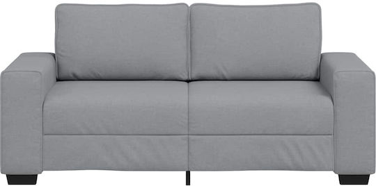 vidaXL Doppelsitzer Sofa Offenes Grau 180x77x82cm