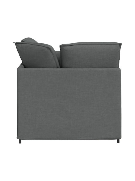 Canapea Cu Două Locuri Gri Închis 200x100x64cm