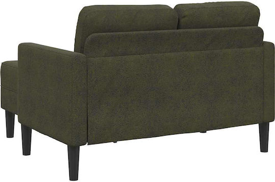 Ecksofa Künstliches Leder Grün 125x118x85cm