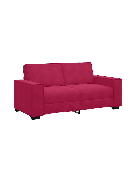 Doppelsitzer Sofa Samt Rotes 180x78x84cm
