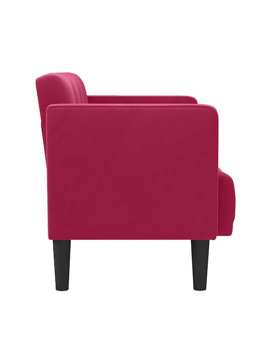 Two-Seater Velvet Blue Couch 124x67x74.5 cm
