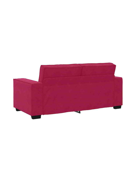 Doppelsitzer Sofa Samt Rotes 180x78x84cm