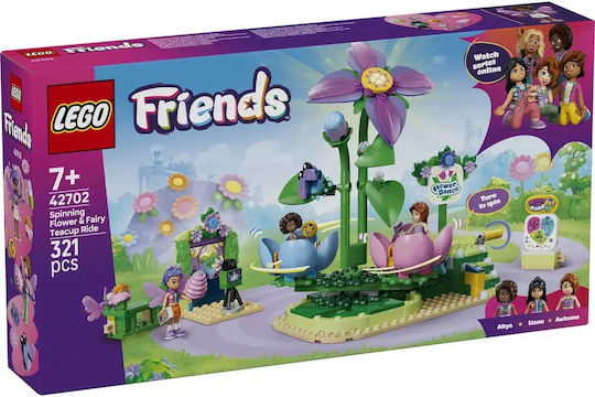 LEGO Friends Spinning Flower & Fairy Teacup Ride for Ages 7+ 321 Pieces