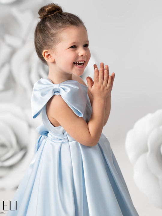 Vinte li Hellblaues Taufkleid
