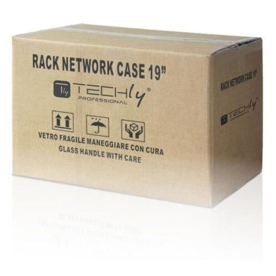 Techly Wandmontierte Rack-Schranke 6U Schwarze 023592