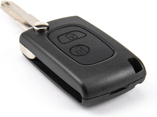 Κέλυφος Αναδιπλούμενου Κλειδιού Peugeot 106 206 306 Boxer Expert Partner 2 Κουμπιά