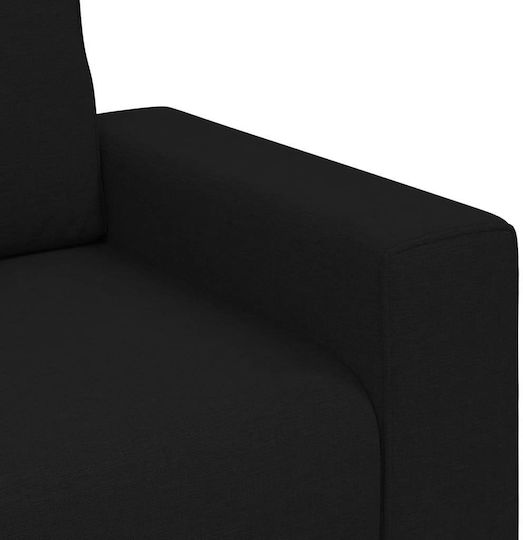 Doppelsitzer Sofa Schwarz 160x77x82cm