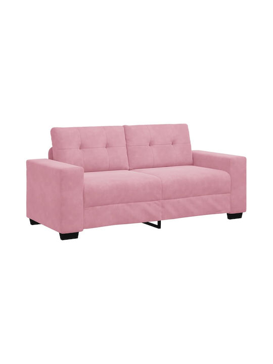 Two-Seater Velvet Pink Couch 180x77x82 cm