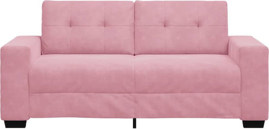Canapea Cu Două Locuri Din Catifea Roz 180x77x82cm