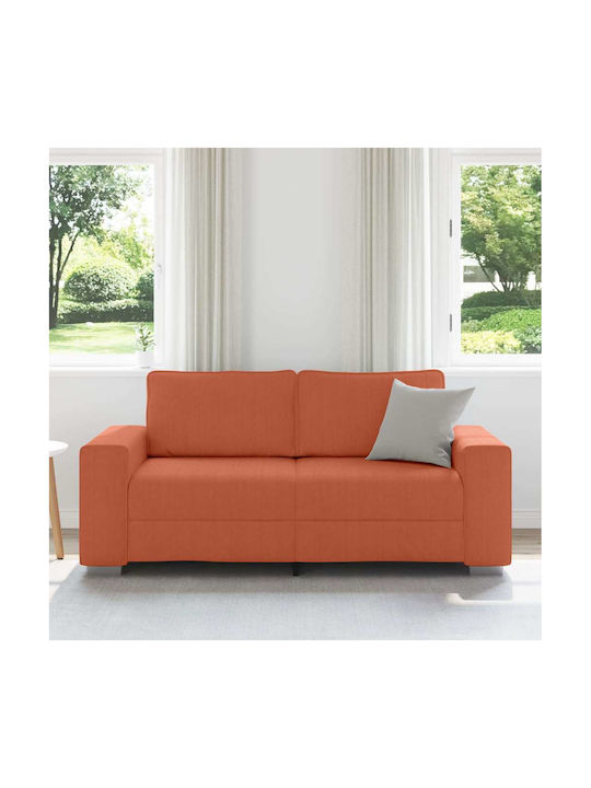 Doppelsitzer Sofa Rot-Orange 180x77x82cm
