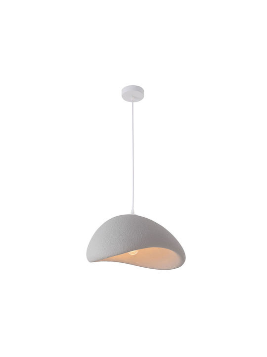Agora Lighting Verstellbare Deckenleuchte Grau mit Lampenbirnensockel E27 40cm