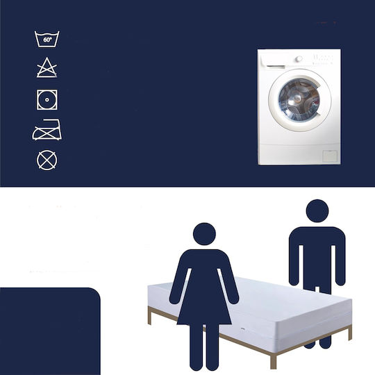 Protective Mattress Cover King Size Waterproof 180x200+30cm