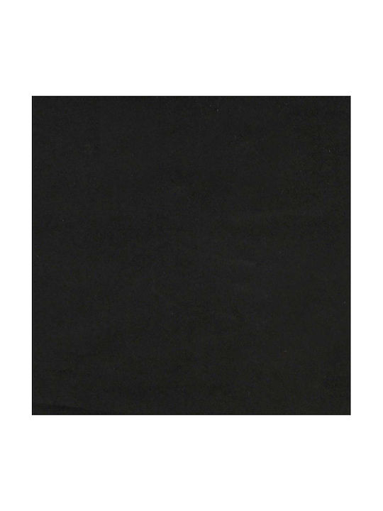 Three-Seater Velvet Black Couch 220x78x84cm